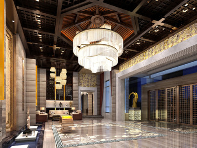 Classical culture combined with modern lobby